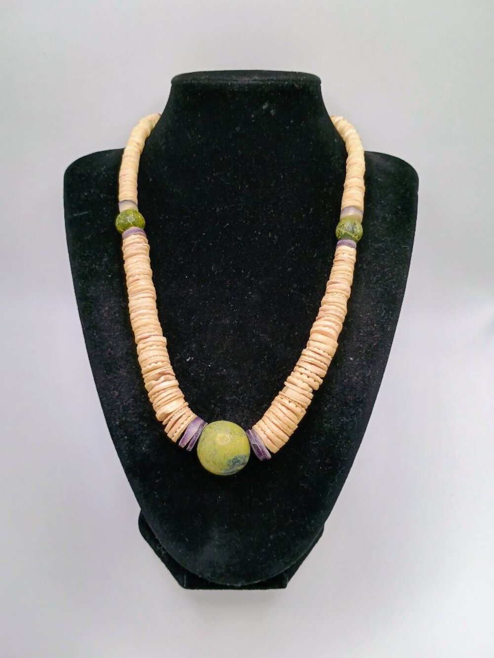 Handmade Necklace with Natural Spondylus Shell Stone